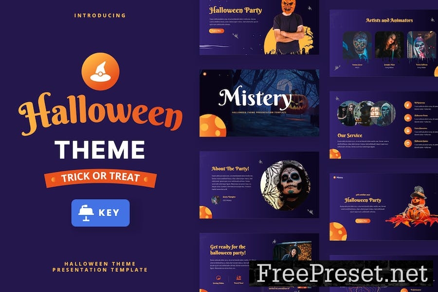 Halloween Theme Keynote Template L746WXC