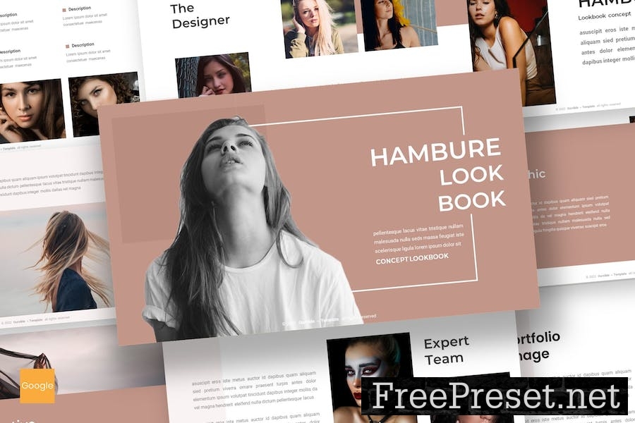 Hambure - Lookbook Google Slides Template