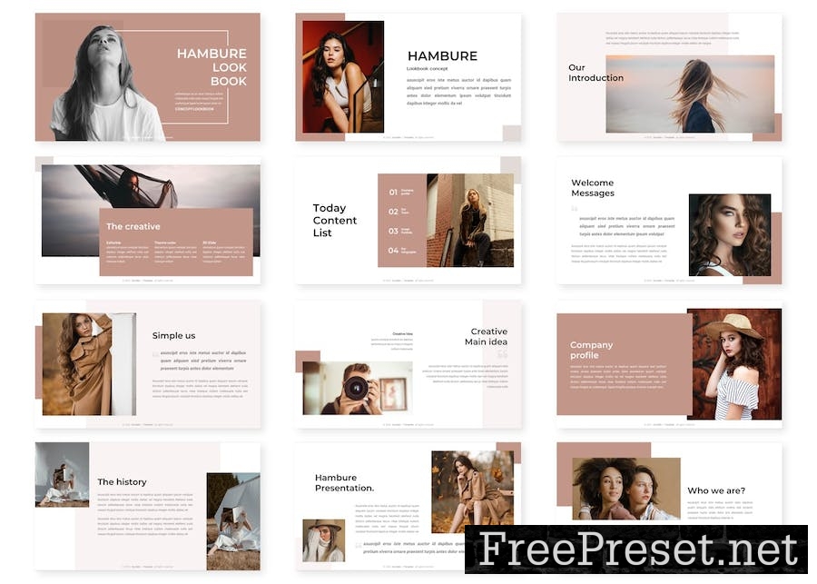 Hambure - Lookbook Keynote Template MXKQ8RE