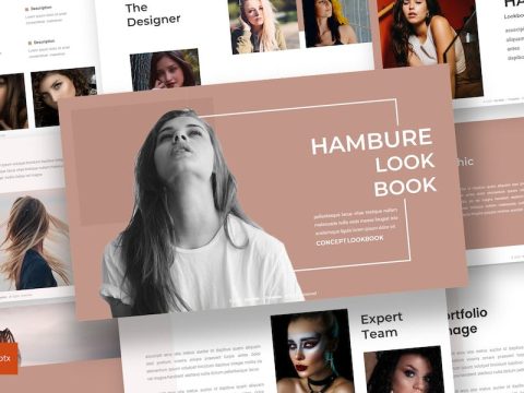 Hambure - Lookbook Powerpoint Template ERBNQPJ