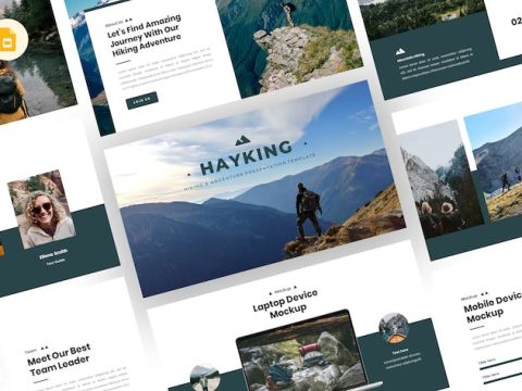 Hayking - Hiking Google Slides Template