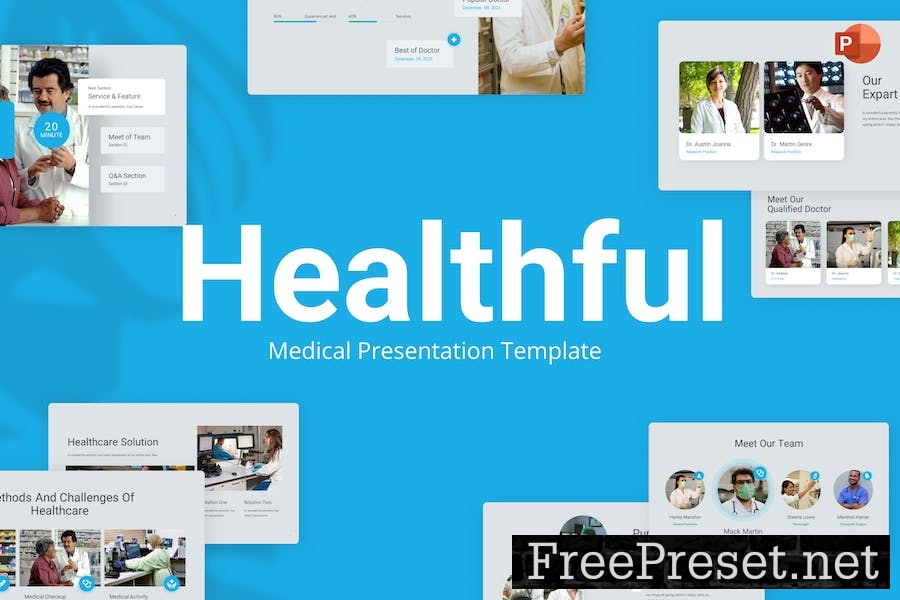 Healthful Blue Creative Medical PowerPoint