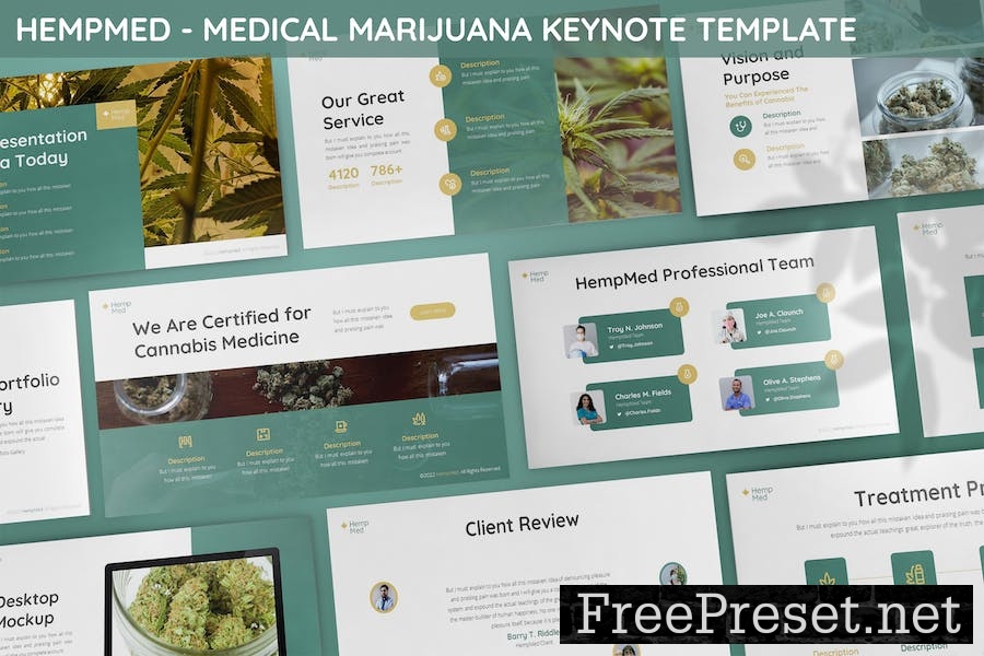 Hempmed - Medical Marijuana Keynote Template PTJB445