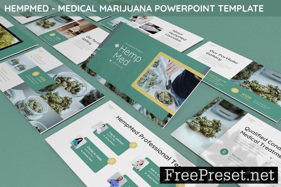 Hempmed - Medical Marijuana Powerpoint Template