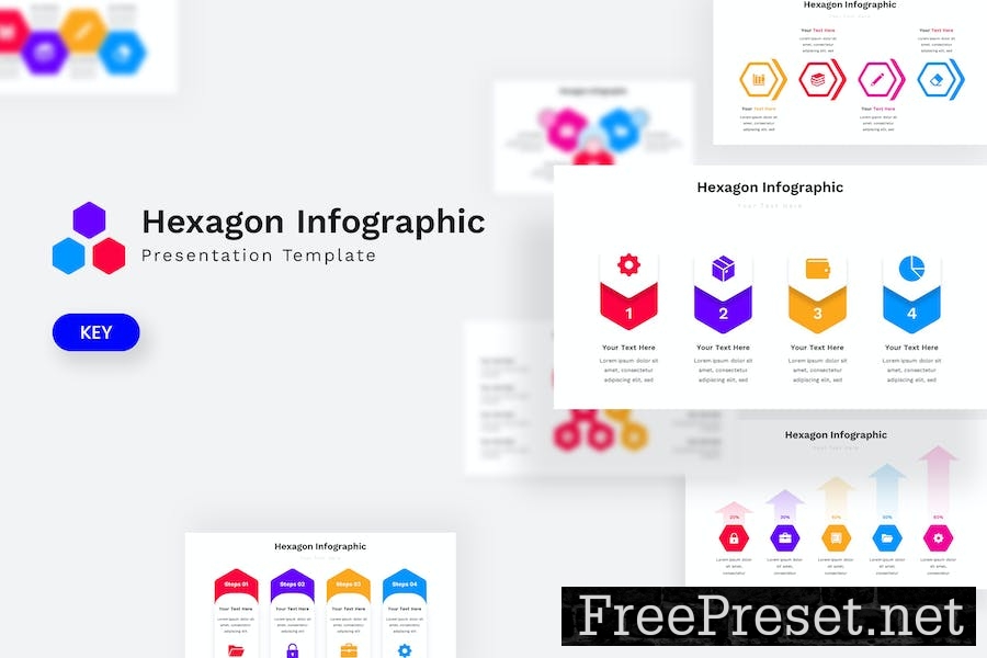 Hexagon Infographic - Keynote Template 6YHLFYS