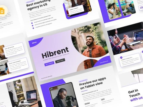 Hibrent - Marketing Google Slides Template