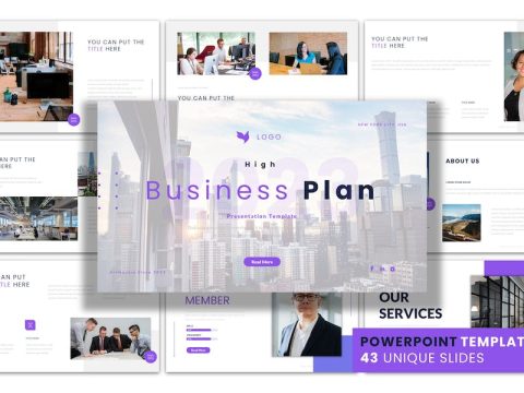 High Business - PowerPoint Presentation Template EFWZN3Y