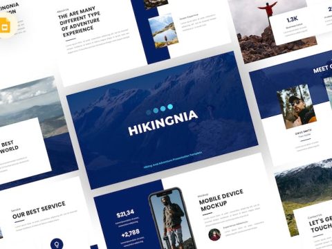 Hikingnia - Hiking Google Slides Template M8XYU3T