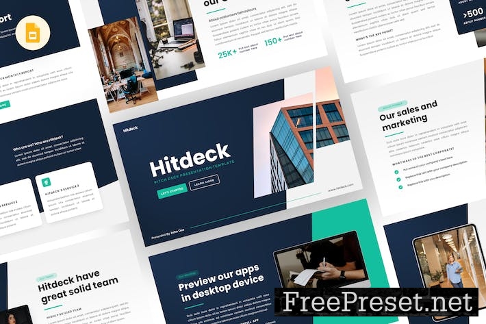 Hitdeck - Pitch Deck Google Slides Template 45FJQJX