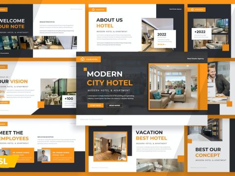 Hotel Agent - Presentation Google Slides YULNY8M