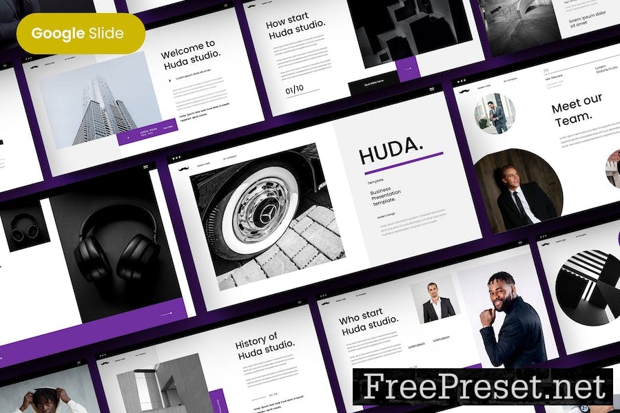 Huda - Business Google Slide Template