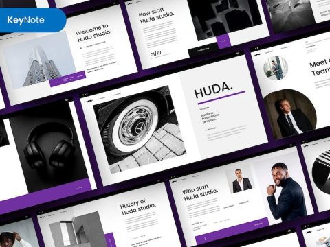 Huda – Business Keynote Template HYC3GJX