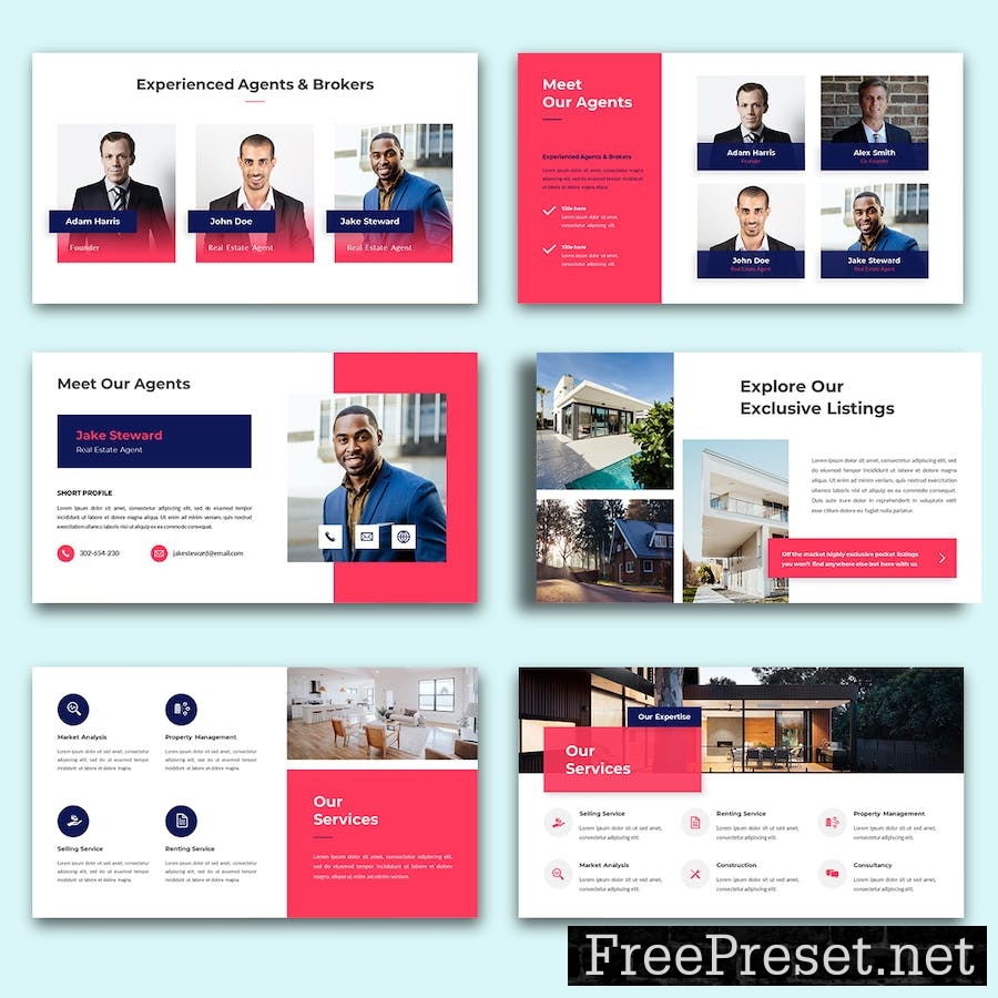 Huis – Real Estate PowerPoint Template RZWJGUN