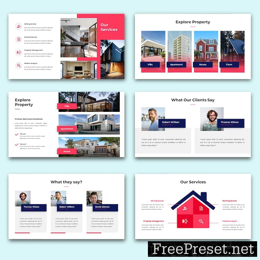 Huis – Real Estate PowerPoint Template RZWJGUN