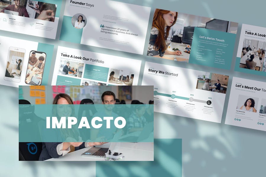 Impacto - Business Presentation Google Slide Templ GQ7VC9H