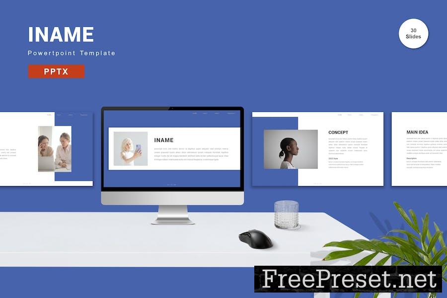 Iname - Powerpoint Template J6FYFTC