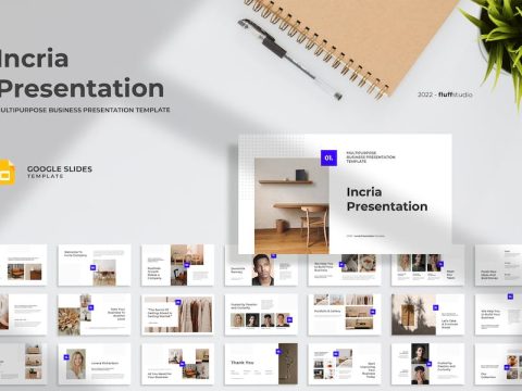 Incria - Minimalist Google Slides Template