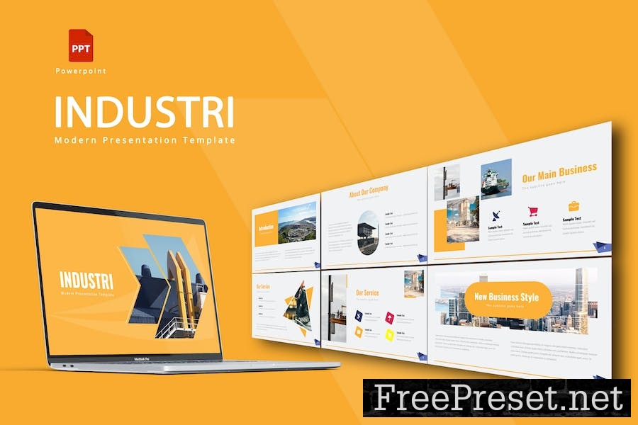 Industri - Powerpoint Template CUKARUH