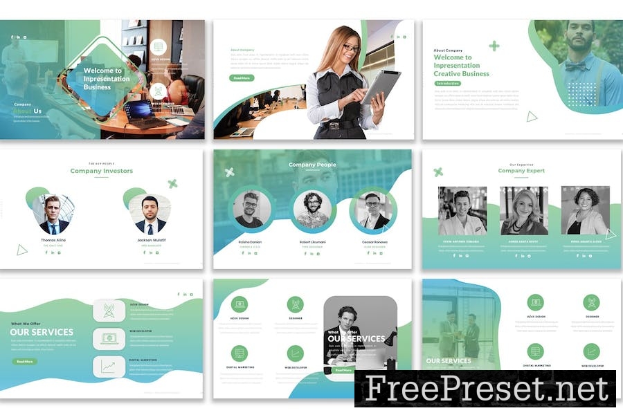 Inoffice Business Google Slides Template A83FFFY