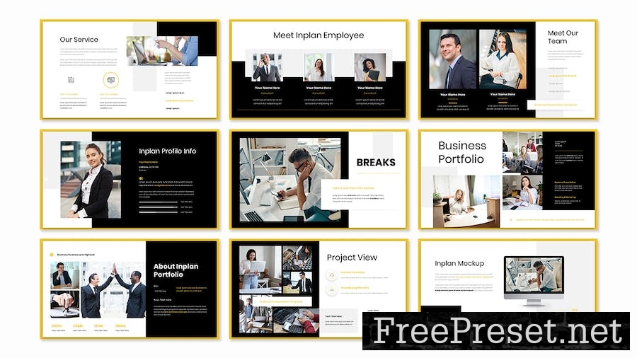 Inplan Business Presentation Google Slide Template 7EYPBDQ