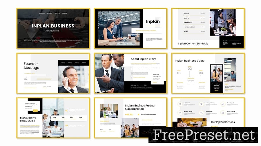 Inplan Business Presentation Google Slide Template 7EYPBDQ