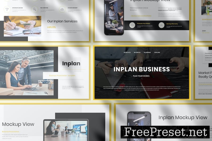 Inplan Business Presentation Google Slide Template 7EYPBDQ