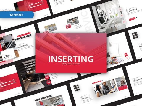 Inserting Keynote Template 75ALJQZ