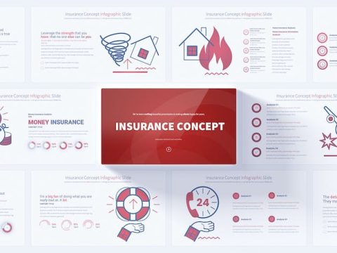 Insurance Concept - PowerPoint Infographics Slides EX7TXE5