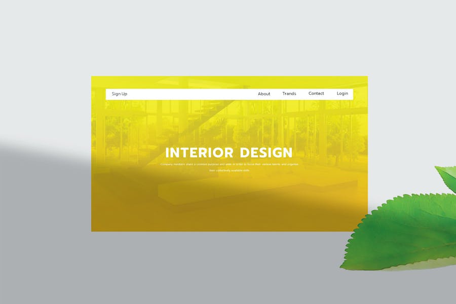 Interior Design - Google Slide Template U4CYAGL