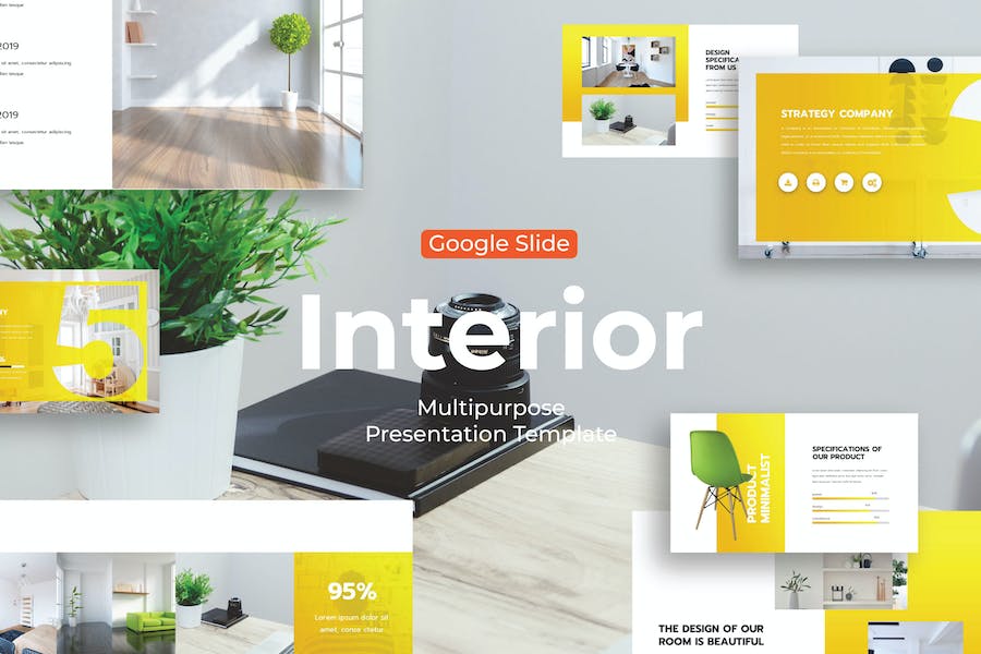 Interior Design - Google Slide Template U4CYAGL