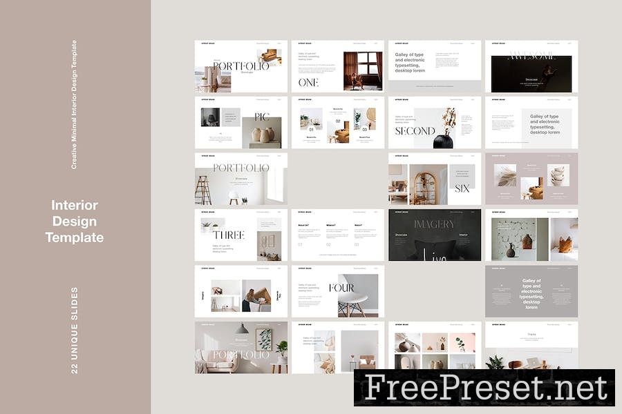 Interior Design Google-Slides Template GPUXJZQ