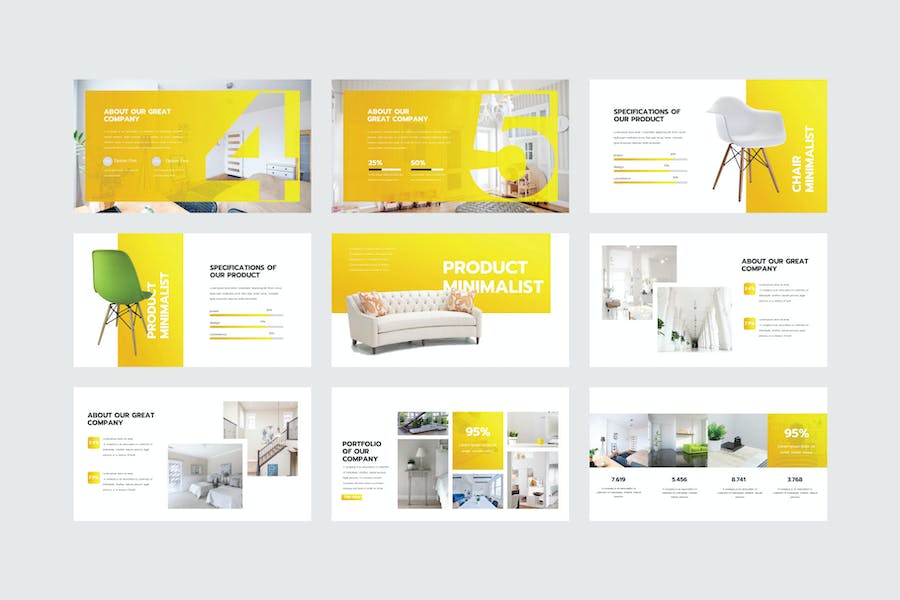 Interior Design - PowerPoint Template 6CCET2N