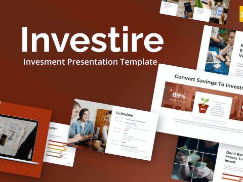 Investire Maroon Minimalist Invesment GoogleSlides