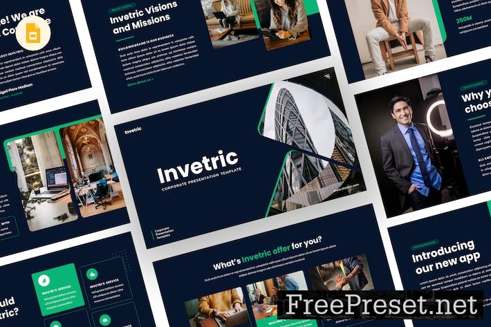 Invetric - Corporate Google Slides Template