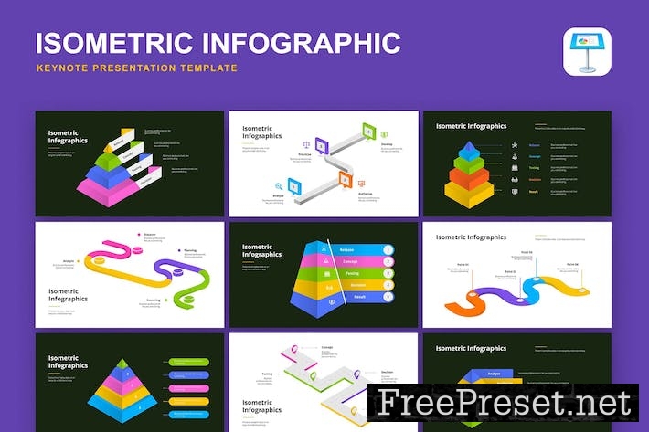 Isometric Infographic Kit Keynote