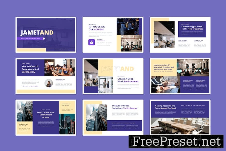 Jametand – Corporate and Business Powerpoint Templ Z8ZHNFX