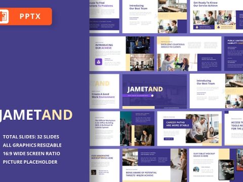 Jametand – Corporate and Business Powerpoint Templ Z8ZHNFX