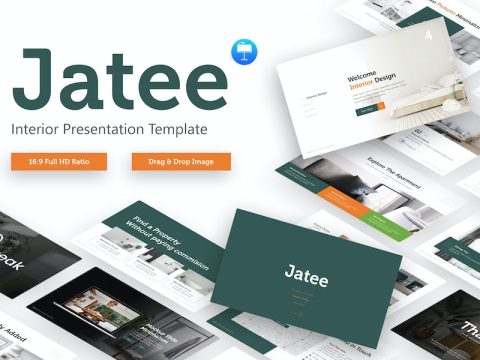 Jatee Interior Minimal Keynote Template