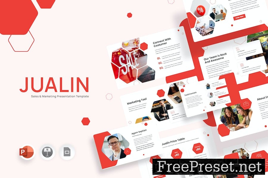 Jualin Sales and Marketing - Powerpoint Template PH6NH96