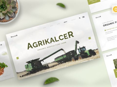 Kalcer - Organic Agriculture Farm Google Slides 87ASKPN