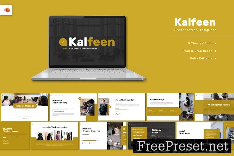 Kalfeen - Multipurpose Powerpoint Template 4866B4L