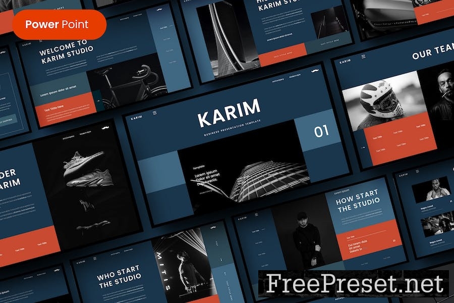 Karim – Business PowerPoint Template DDU6JMQ