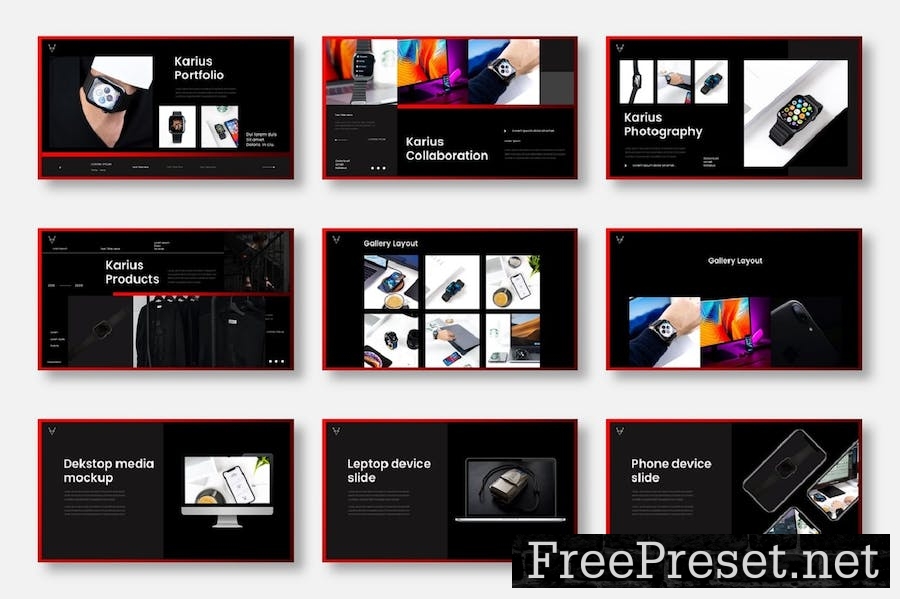 Karius – Business PowerPoint Template FDFZSX9