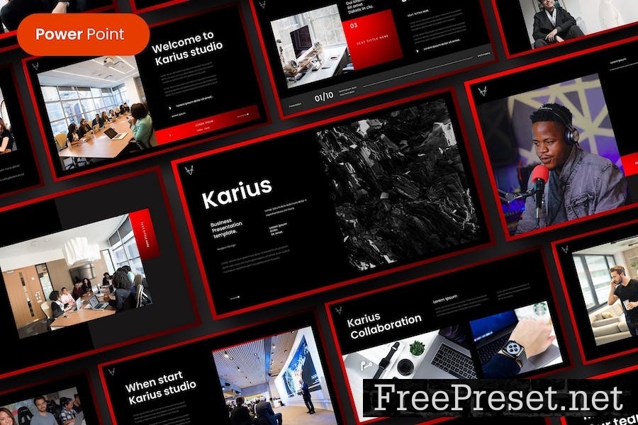 Karius – Business PowerPoint Template FDFZSX9