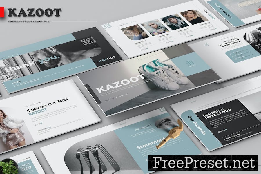 Kazoot - Powerpoint Template RNUJ4YA