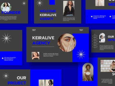 Keiralive PowerPoint Template TBB8B5S