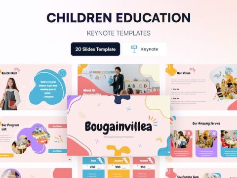 Kids Children Education Presentation Template 7CX9MNX