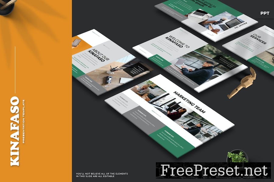 Kinafaso - Powerpoint Template RJAKZP6