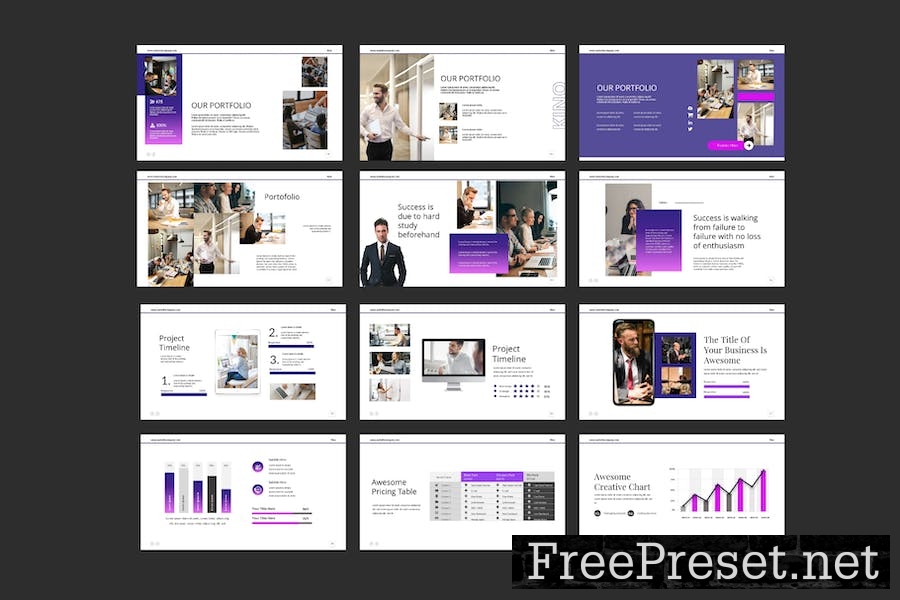 Kino Powerpoint Template NZBV4BJ