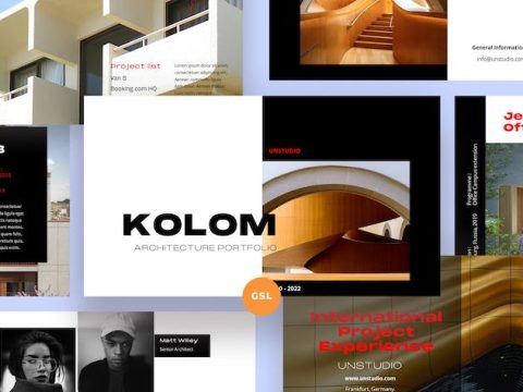 Kolom - Architecture Google Slides Template PMZ3XLL